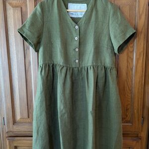 notPERFECTLINEN Loden Checks Symi, Medium